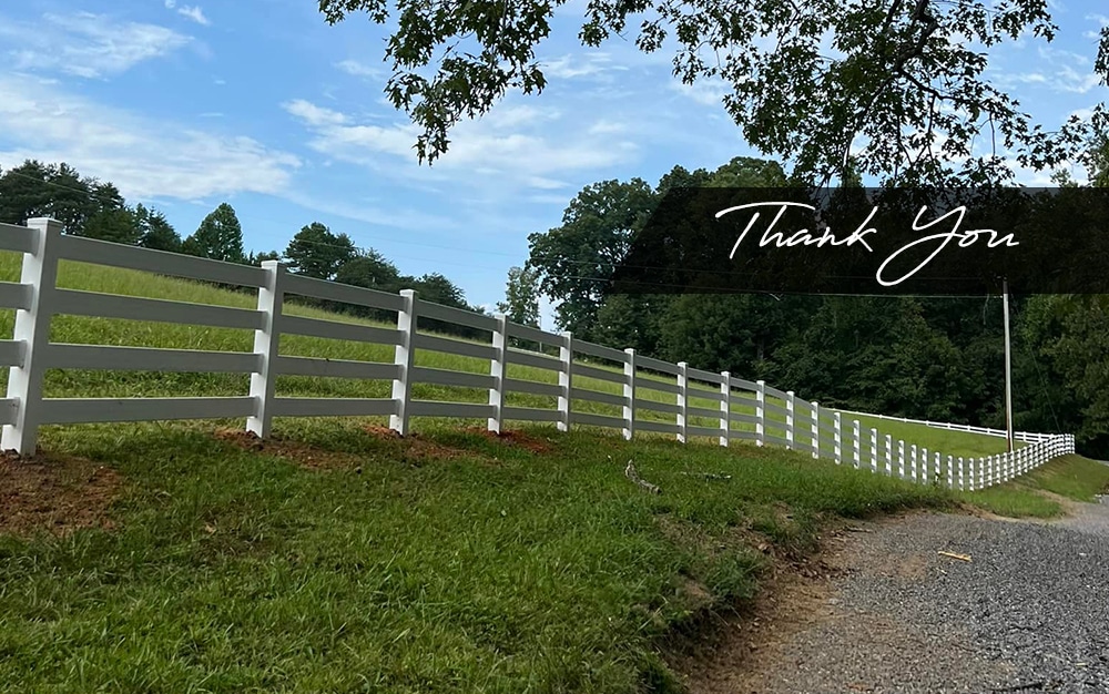 Fence Company Thank You Message | Vinyl Fence Installation | Vinyl Fence Company | King's Fencing & Decking