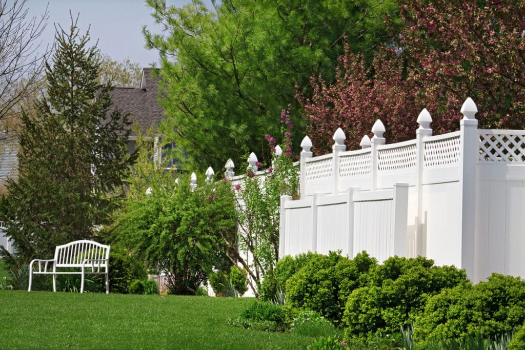 Vinyl Fence for Garden